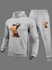 Men's Clothes 2024 New Large Size Hoodie And Fleece Thick Loose Hoodie K Bear Men's Tracksuit Hoodie_viptrois.com