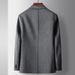 Men's Clothing casual suit autumn and winter new woolen single western middle aged and young people solid color business single western thickened coat_viptrois.com
