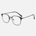 Men's New Fashion Korean Square Literary Metal Flat Mirror Anti Blue Light Glasses Frame Men_viptrois.com