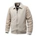 Men's American Flight Jacket, Autumn And Winter Knitted Long-sleeved Cardigan, Simple Men's Wear_viptrois.com
