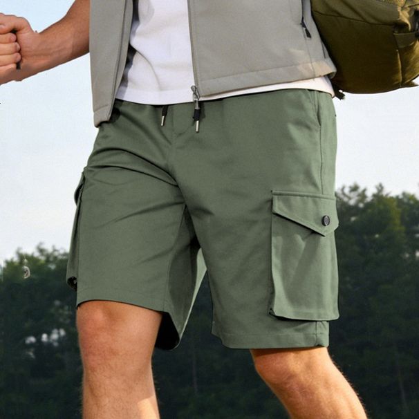 2026 Men's Multi-Pocket Workwear Shorts - Summer Breathable, Loose-Fitting, Casual, Versatile Five-Pocket Shorts_viptrois.com