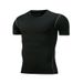 Men's clothing Short-sleeved tights men running fitness sports quick dry breathable four seasons_viptrois.com