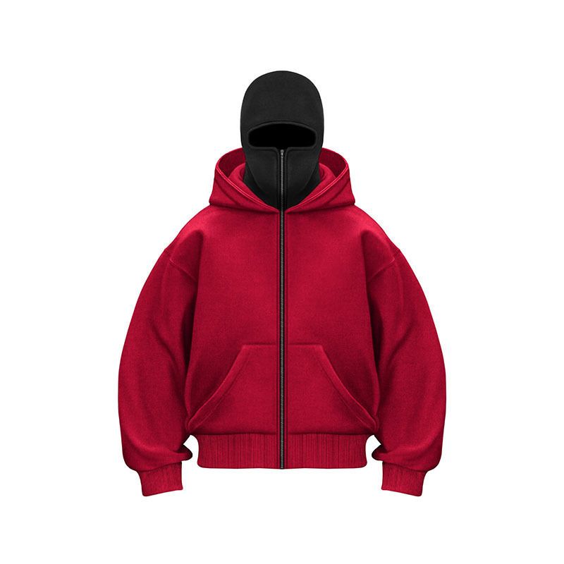 Men's Clothing Unisex Hooded Zip-Up Sweatshirt Pullover With Face Cover - Casual Streetwear For Men & Women (Multiple Colors & Sizes)_viptrois.com