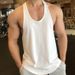 Men's Clothing Summer Sports Fitness Vest For Men Quick Drying Large Elastic Training Waistcoat Iron Running Top_viptrois.com