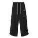 Men's Clothing Autumn and winter straight loose sweatpants casual sports pants embroidered retro multi pocket design overalls for men and women_viptrois.com