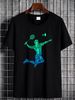 Badminton Player Shuttlecock Men Youth Unisex T-shirt Graphic Top For Everyday Wear Soft Designer Clothes Slightly Versatile Stretched_viptrois.com