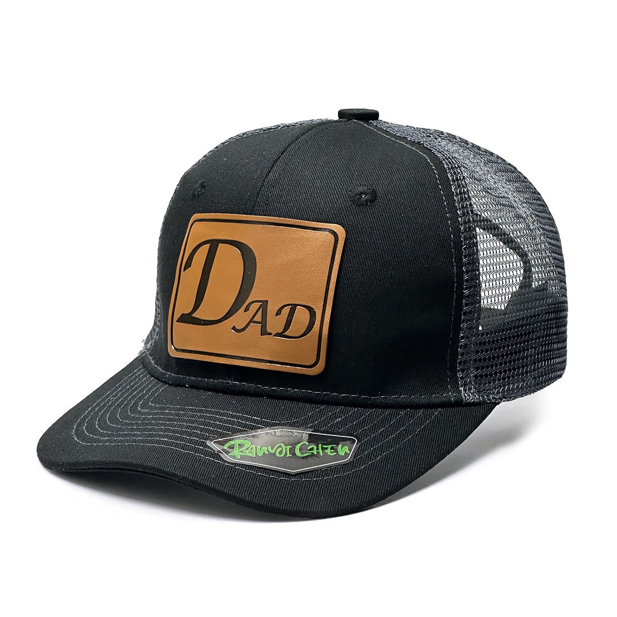 Unisex Baseball cap, leather label on the DAD letter pattern suitable for travel and wear outdoor net hat_viptrois.com