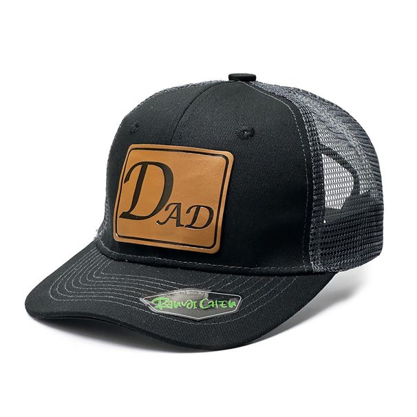 Unisex Baseball cap, leather label on the DAD letter pattern suitable for travel and wear outdoor net hat_viptrois.com