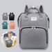 Bag Portable Folding Backpack Mommy Bag Multifunctional Can Hang Baby Stroller Crib Mother And Baby Bag_viptrois.com