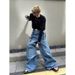 Vintage Heavyweight Denim Jeans – Relaxed Straight-Leg Workwear Pants For Men (XL-XXXL)_viptrois.com