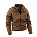 Men's Vintage Washed Leather Jacket – European-Sized Distressed Biker Style (Brown/Black/Denim, M-4XL)_viptrois.com