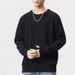 Pure 2025 Autumn Winter New Men's Wool Knit Round Neck Sweater Loose Fit Trendy Knitwear_viptrois.com