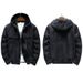Pulse New Thickened Warm Men's Winter Shearling One-Piece Hooded Fleece-Lined Denim Jacket For Young Men_viptrois.com