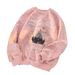 Popular New Lazy Literary Japanese Ins Simple Fashion Tie-dye Chinese Cotton Versatile Trend Harajuku Crew Neck Sweater_viptrois.com