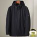Men's Winter Down Jacket With Windproof, Waterproof And Warm Detachable Hood And Detachable Liner YR045_viptrois.com