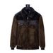 Men’s Premium Faux Mink Coat – Thickened Winter Jacket With Gold-Tone Shearling & Notched Collar_viptrois.com