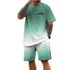 Men's Summer Casual Beach Set Short Sleeved Shirt And Shorts Digital 3D Printed Pattern Comfortable Breathable Material_viptrois.com