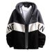 Plus Size Men's Fleece Jacket – Oversized Sherpa Hooded Coat (Black/Grey, British Style, Loose Fit, Sizes M-8XL, Machine Washable)_viptrois.com