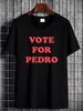 Vote For Pedro Shirt, Funny Shirt, Short Sleeve White Size S To 5Xl Shirt Breathable Versatile Fashion Homme Stretched Graphic Soft Unisex Casual_viptrois.com