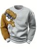 Men's Digital Print Hoodie Streetwear Casual Long Sleeve Pullover Sweatshirt For Teens & Young Adults_viptrois.com