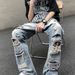 Men's Clothing Loose Straight Beggar Pants Retro Street Style Cool Pants_viptrois.com