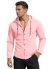 2026 European-style Men's Simple Cotton Casual Loose Breathable Long-sleeved Solid-color Hooded Shirt_viptrois.com