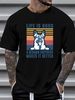 Ger Shepherd Gift Men Women Dog Dad Mom Ger Shepherd Unisex T-Shirt S-5XL Graphic Breathable Fashion Homme Casual Slightly Versatile_viptrois.com