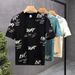Men's Clothing Short Sleeved Summer Thin Letter Printed Half Sleeved T Shirt_viptrois.com