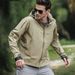 Urban Tactical Softshell Jacket - Lightweight Waterproof Windbreaker For Hiking/Skiing/Commuting (Grey/Black/Khaki/Olive)_viptrois.com