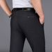 New Solid Color Trousers Men's Formal Suit Pants Men's Thin Elastic Large Size Casual Business Pants Suit Pants_viptrois.com