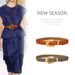 Designer vintage leather belt women's skirt with all-in-one decorative belt Simple fashion with coat black waistband_viptrois.com