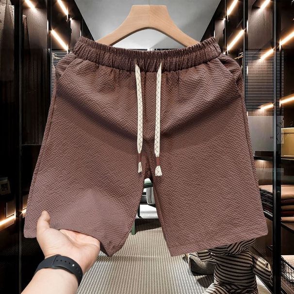 Men's Clothing Summer Thin Casual Mid Length Pants Quick Drying 5 Point Half Pants Ice Silk Five Point_viptrois.com
