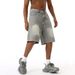 Men's Clothing New Washed Light Grey Japanese And Korean Style Shorts Jeans For Men And Women_viptrois.com