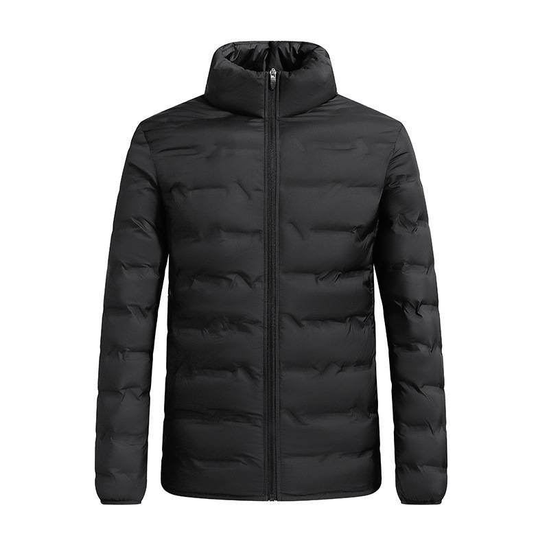 A Light And Thin Men's Down Jacket, A Fashionable And Simple White Duck Down Windproof And Warm Stand-up Collar Coat For Autumn And Winter_viptrois.com