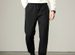 Men's Black Casual Jogger Pants With Drawstring Waist, Loose Fit, Retro Slim Leg, Knit Cotton, Comfortable For Daily Wear & Sports_viptrois.com