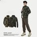 Men's Vintage Military Camo Jacket – Lightweight Cotton Workwear Coat (Army Green/Khaki)_viptrois.com