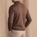 Men's Semi-Turtle Neck Knit Sweater – Old Money Style Slim Fit Pullover, Breathable Blend Fabric For Business Casual & Daily Wear_viptrois.com