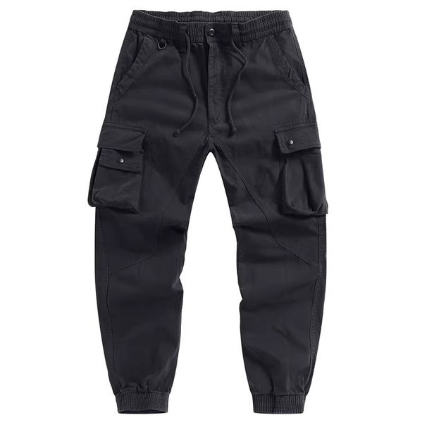 Men's Retro Cargo Jogger Pants - Functional Multi-Pocket Loose Fit Harem Pants For Urban & Streetwear Style_viptrois.com