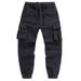 Men's Retro Cargo Jogger Pants - Functional Multi-Pocket Loose Fit Harem Pants For Urban & Streetwear Style_viptrois.com