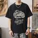 Summer New Short Sleeve Round Neck Casual Men's Cotton Outdoor Handsome Fashion T-shirt_viptrois.com