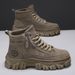 European Warm Series 2025 Autumn New Men's Construction Site Work Safety Sports Hiking Shoes Thick Sole Martin Boots_viptrois.com