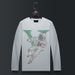 Men's Clothing Long sleeved T shirt for men in autumn, casual bottoming shirt, slim fit, large round neck top, men's hot diamond astronaut_viptrois.com