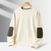 Sweatshirt Trendy Brand Top With Spring And Autumn New Men's Round Neck White Long Sleeved Base Shirt D4e_viptrois.com