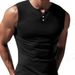 Men's Sleeveless Casual Sports Basic Short Sleeve Lightweight T-Shirt Vest New Arrival_viptrois.com