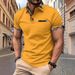 Men's Clothing 2025 Summer New Men's Short Sleeved T Shirts Fashion Plaid Color Matching T Shirts Men's Lapel Polo Shirts_viptrois.com