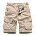 Men's Cropped Trousers Men's Beach Pants Shorts Men's Pure Cotton Work Shorts_viptrois.com