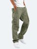 Men's Clothing Summer New Arrival European And American Independent Website Foreign Trade Men's Cargo Casual Pants Drawstring Multi Pocket Long Pants_viptrois.com