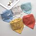 5Pcs/Set Baby Bibs Triangle Double Cotton Bandana Bibs Baby Boys Girls Babador Feeding Smock Infant Burp Cloth Baby Saliva Towel_viptrois.com