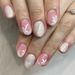 Short bright oval armour Europe and the United States cross-border foreign trade glitter white floret autumn and winter detachable wear nail art 24 pi_viptrois.com