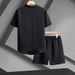 Men's Clothing Shirt Casual Short Sleeved Shirt Suit_viptrois.com